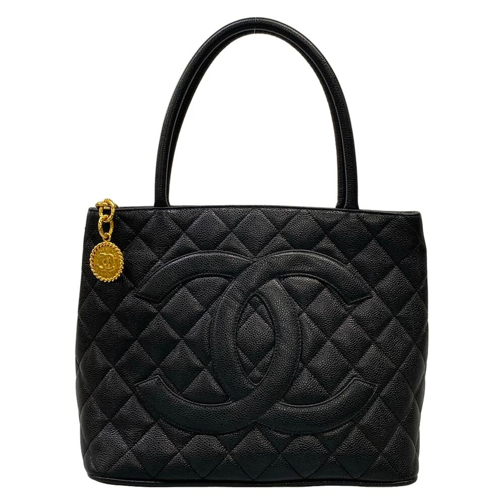 Chanel Caviar Medallion Tote Bag A01804